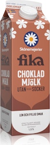 Skånemejerier Chokladmjölk Utan Tillsatt Socker 1L Skånemejerier
