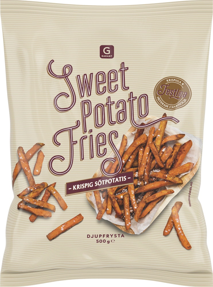 Garant Sweet Potato Fries Fryst 500g Garant