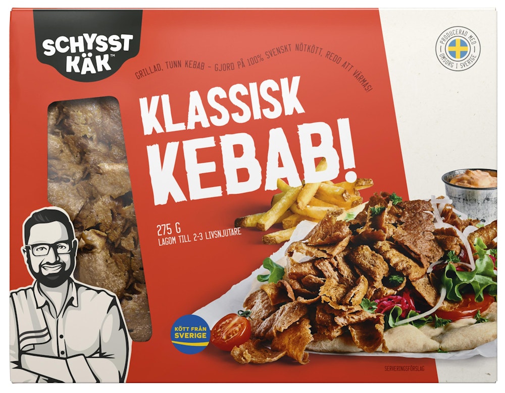 Schysst Käk Klassisk Kebab 275g Schysst Käk