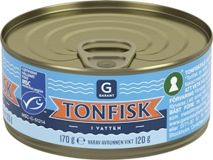 Garant Tonfisk I Vatten MSC 170g Garant