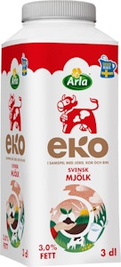 Arla Ko Ekologisk Standardmjölk EKO/KRAV 3% 3dl Arla