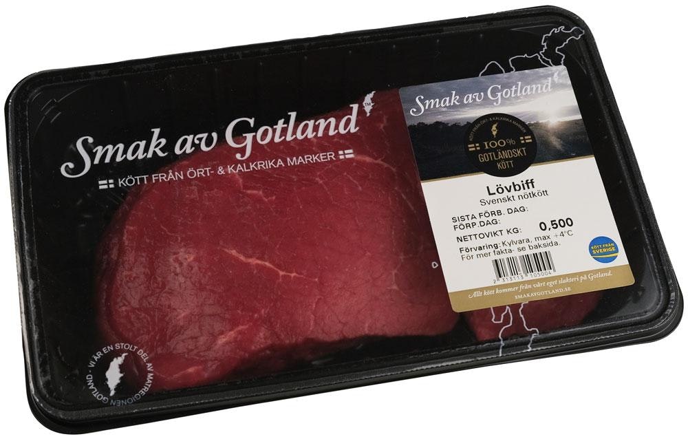 Smak av Gotland Lövbiff Skivad ca 500g Smak av Gotland