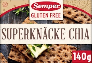 Semper Superknäcke Chia Glutenfri 140g Semper