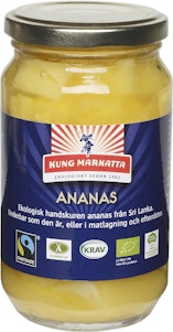 Kung Markatta Ananasbitar KRAV Fairtrade 340g Kung Markatta