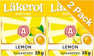 Läkerol Lemon 2x25g Läkerol
