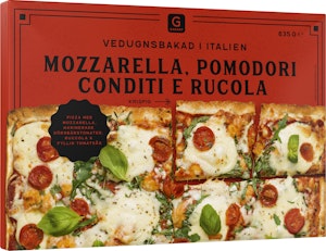Garant Pizza Mozzarella, Tomat & Basilika Fryst