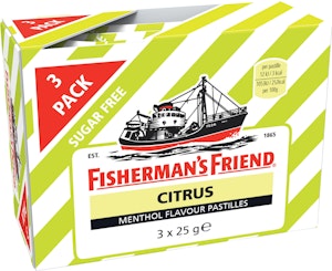 Fisherman's Friend Citrus Sockerfri 3x25g