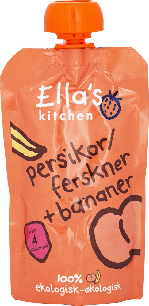 Ella's Kitchen Puré Persika Banan 4M EKO 120g Ella's Kitchen