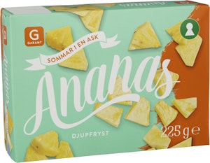 Garant Ananas Fryst 225g Garant