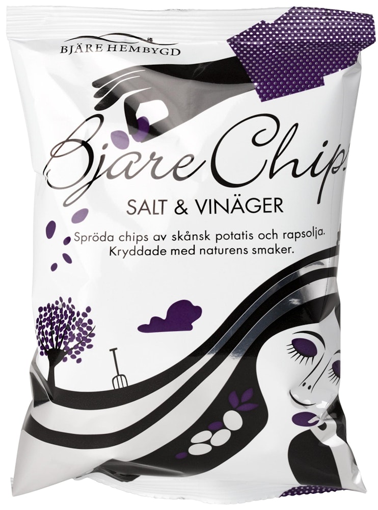 BjäreChips Chips Salt & Vinäger 200g BjäreChips