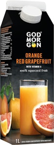 God Morgon Juice Apelsin & Röd Grape 1L God Morgon