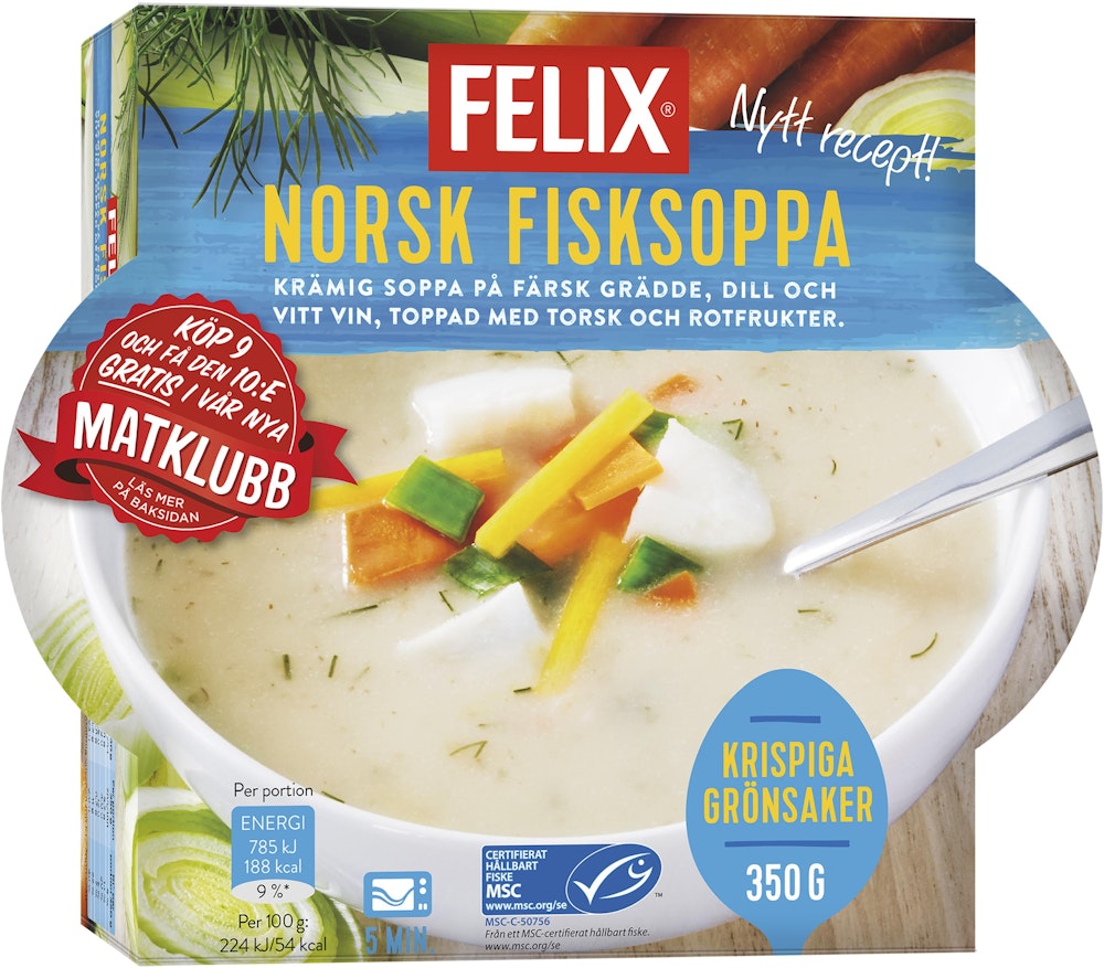 Felix Fisksoppa Norsk Fryst Felix