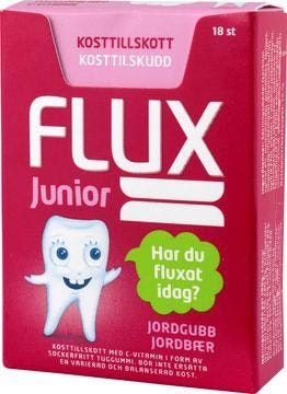 Flux Junior Tuggummi, Tuggummi för barn, 18 st