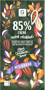 Garant Choklad 85% Mörk 100g Garant