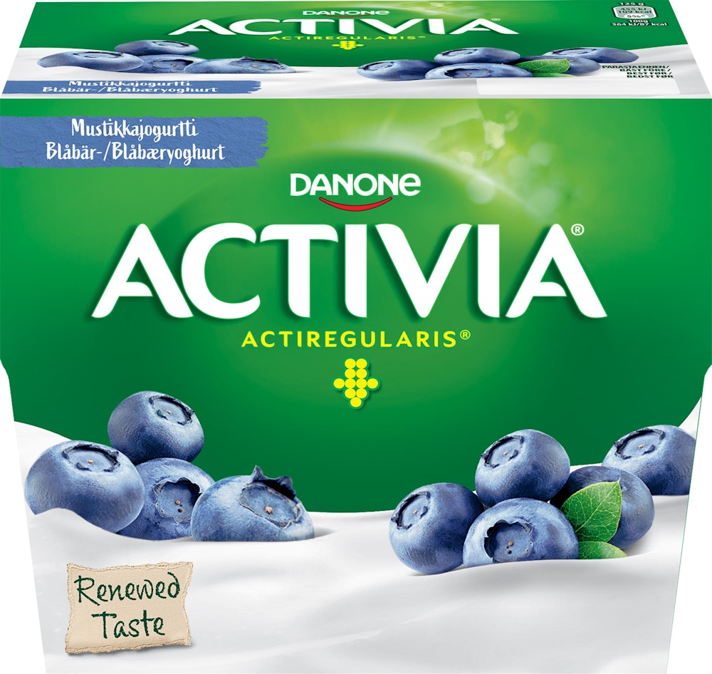 Activia Yoghurt Blåbär 3% 4x125g Activia