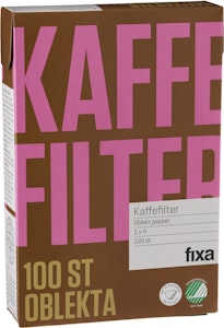 Fixa Kaffefilter 1X4 100-p Fixa