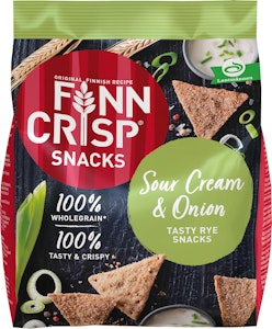 Finn Crisp Snacks Sourcream & Onion 150g Finn Crisp