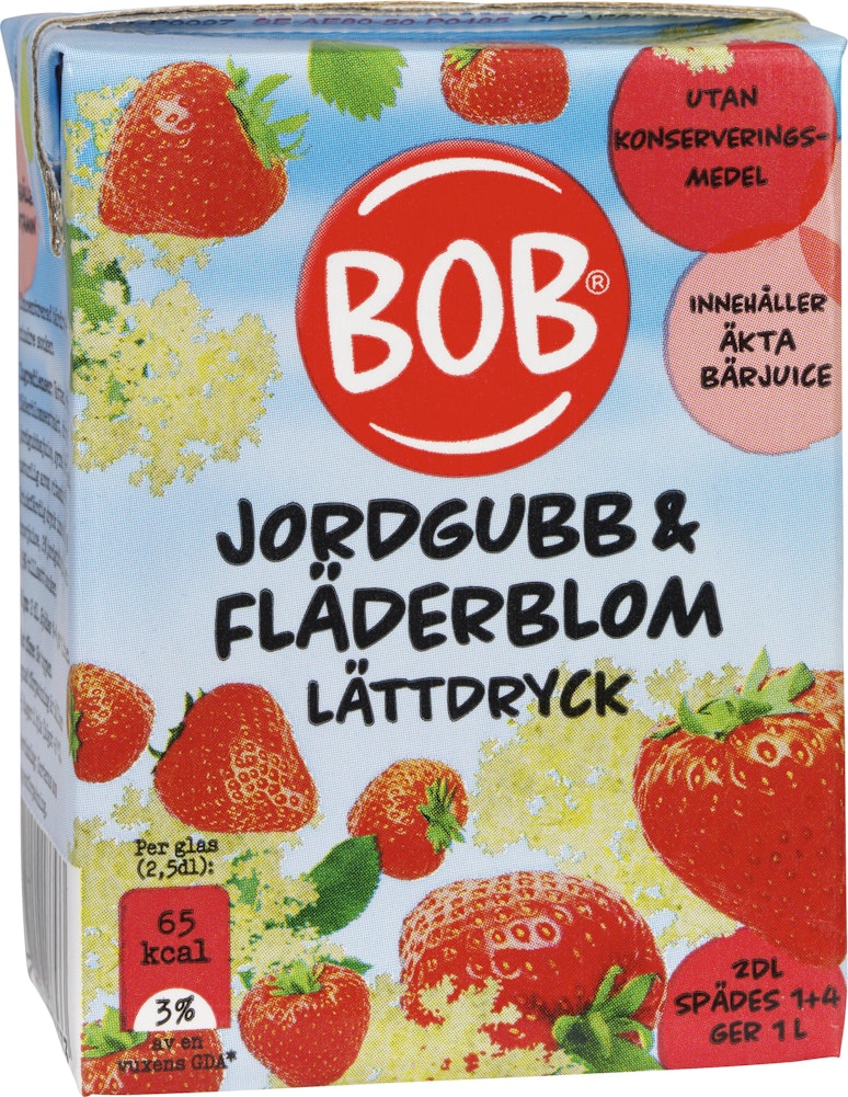 Bob Lättdryck Jordgubb/Fläder Bob
