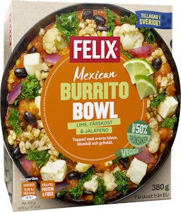 Felix Burrito Bowl Fryst 380g Felix