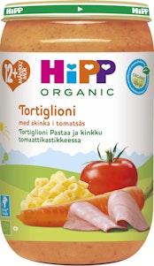 Hipp Tortiglioni med Skinka & Tomatsås 12M EKO 250g Hipp