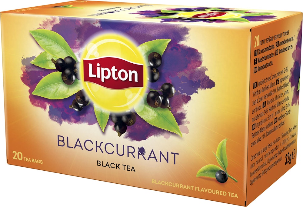 Lipton Svart Te Blackcurrant 20-p Lipton