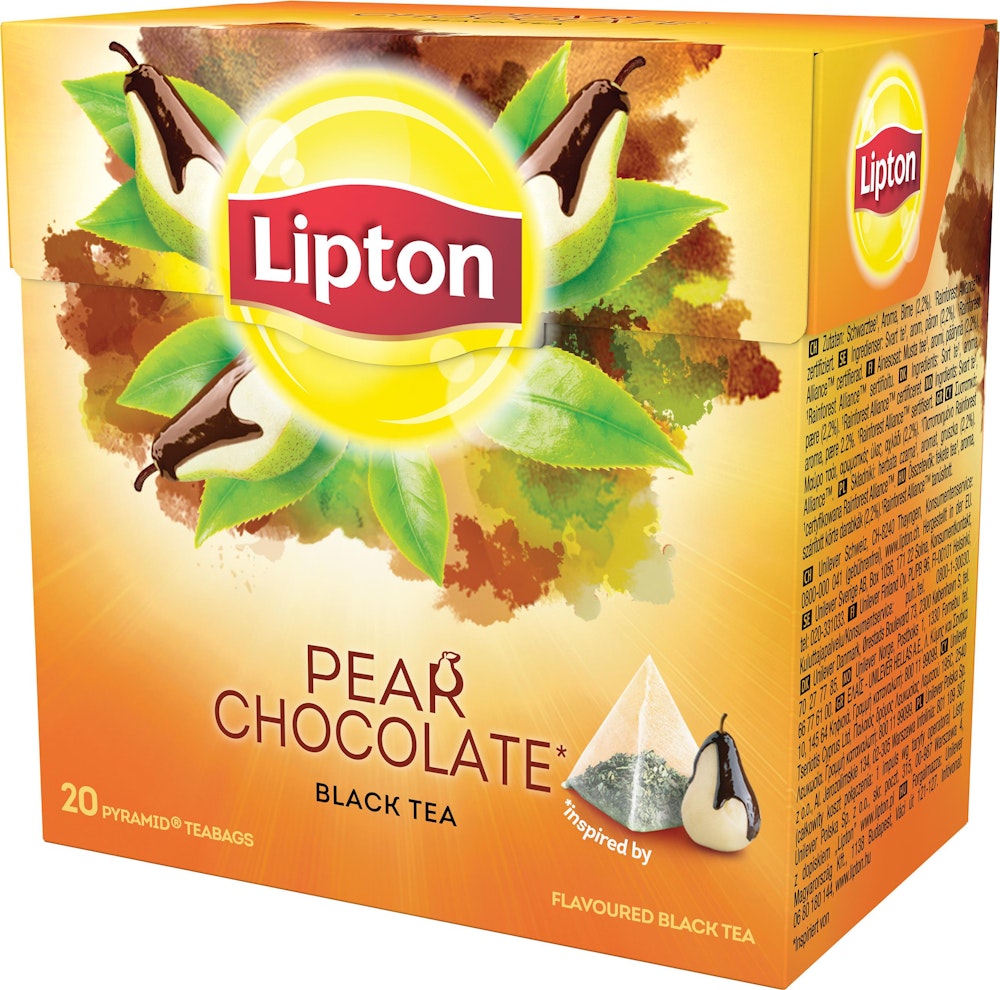 Lipton Svart te Pear Chocolate Pyramidte 20-p Lipton