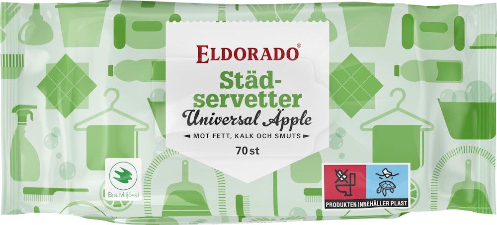 Eldorado Städservett Universal Äpple 70-p Eldorado