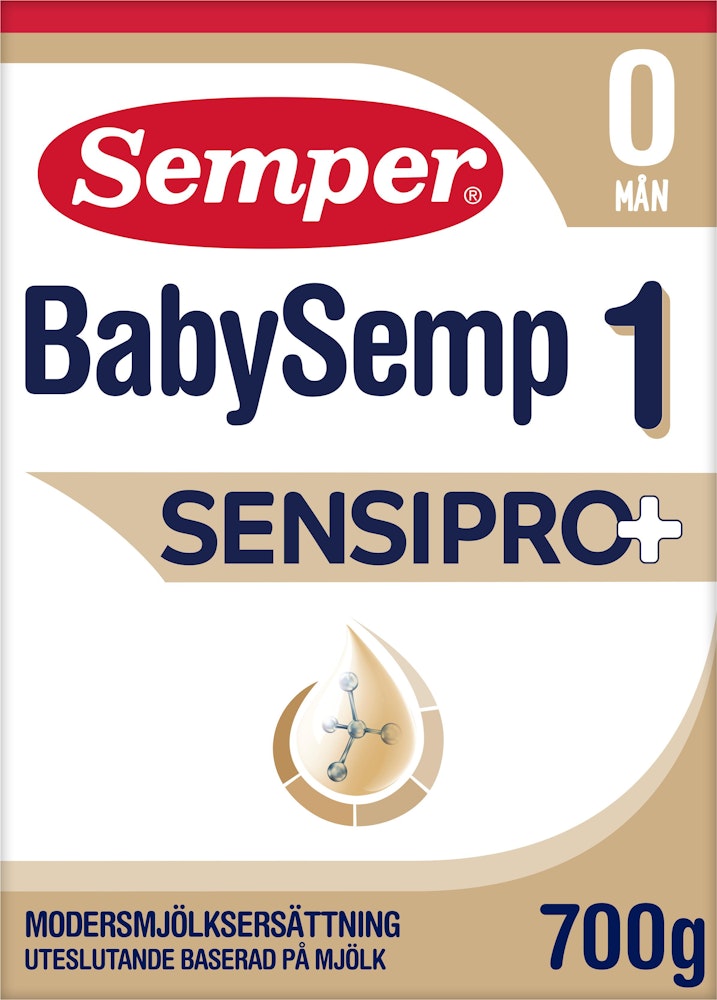 Semper Modersmjölksersättning BabySemp 1 SensiPro 0M 700g Semper