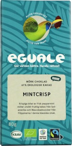 Eguale Choklad Mintcrisp 61% KRAV/Fairtrade 80g Eguale