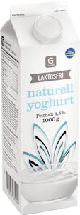 Garant Naturell Yoghurt Laktosfri 1,5% 1000g Garant