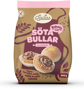 Lailas Bakmix Söta Bullar Glutenfri 300g Lailas