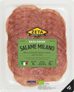 Zeta Salame Milano Skivad EKO 70g Zeta