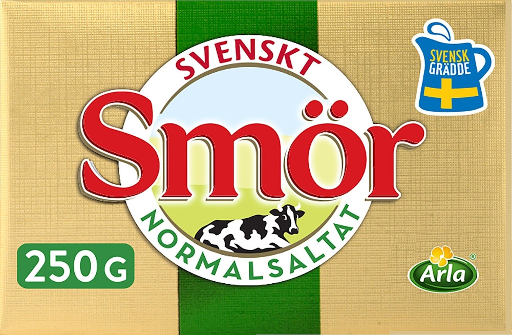 Svenskt Smör från Arla Smör Normalsaltat 82% 250g Svenskt Smör från Arla