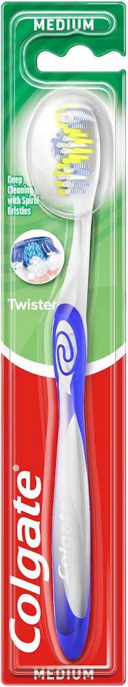 Colgate Tandborste Twister Medium 1-p Colgate