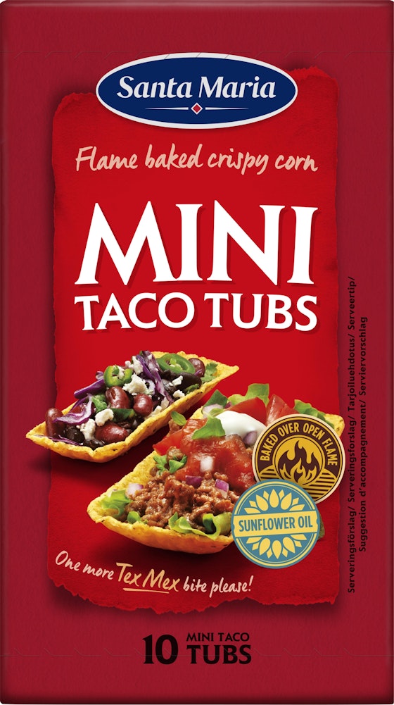 Santa Maria Mini Taco Tubs 10-p