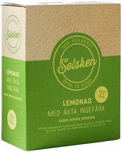 Solsken Lemonad Citron & Ingefära EKO 3L Solsken