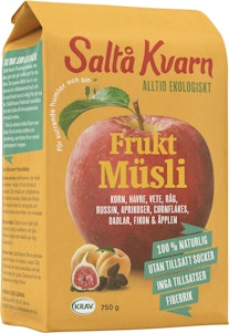 Saltå Kvarn Müsli Frukt EKO/KRAV 750g Saltå Kvarn