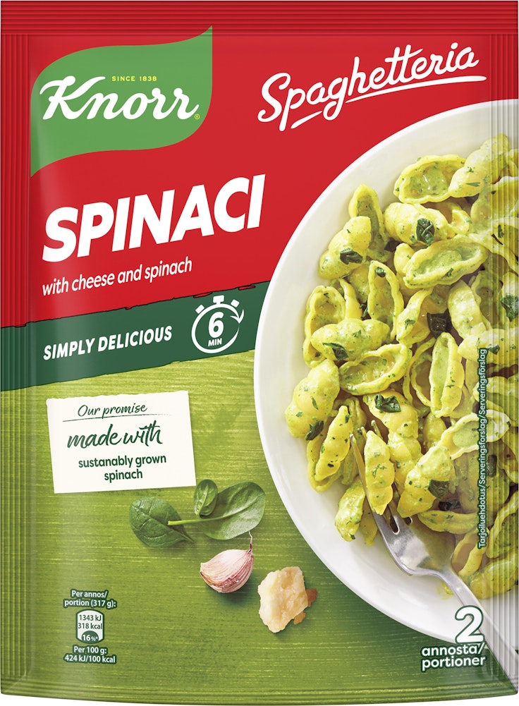 Knorr Spaghetteria Spenat 2-p