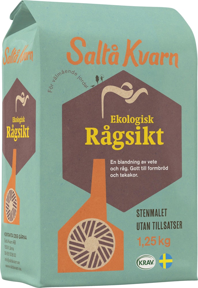 Saltå Kvarn Rågsikt EKO/KRAV 1,25kg Saltå Kvarn