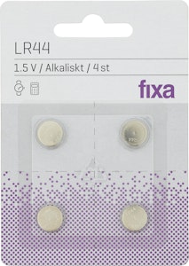 Fixa Batterier LR44 4-p Fixa