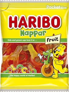 Haribo Nappar Frukt 80g Haribo
