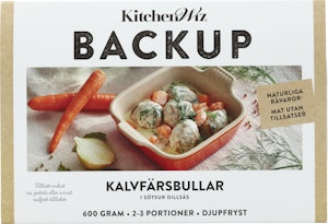 Backup Kalvfärsbullar i Sötsur Dillsås 2-3 Port Fryst 600g Backup
