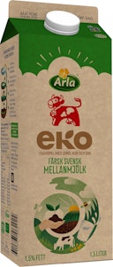 Arla Ko Ekologisk Mellanmjölk EKO 1,5% 1,5l Arla