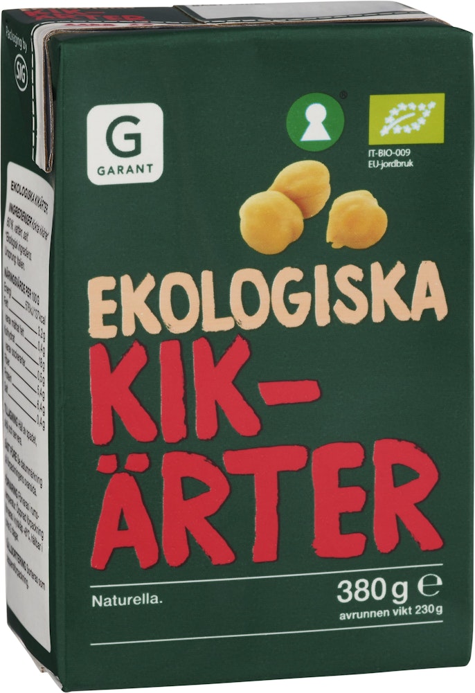 Garant Eko Kikärter EKO 380g Garant Eko