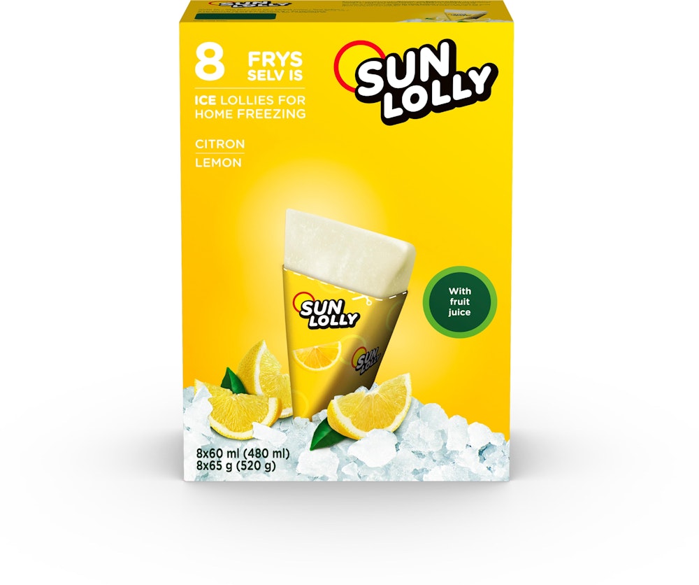 Sun Lolly Glass Citron 8-p Sun Lolly