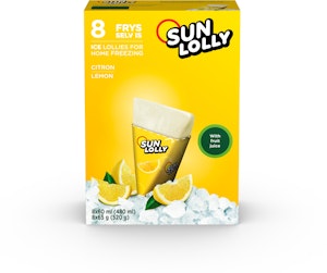 Sun Lolly Glass Citron 8-p Sun Lolly