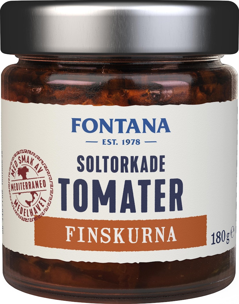 Fontana Soltorkade Tomater Finskurna 180g Fontana