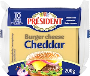 President Burger Cheese Cheddar 200g Président