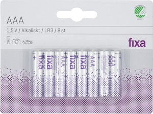 Fixa Batterier AAA 8-p Fixa