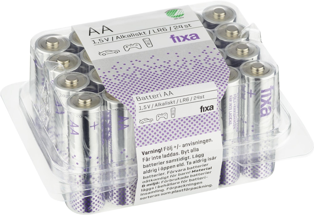 Fixa Batterier AA 24-p Fixa